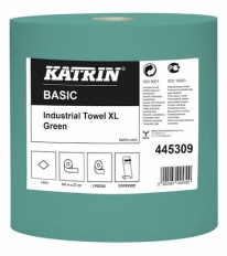 Rankšluostinis popierius 1sl*361m "Katrin Basic Industrial Towel XL Green" žalias 