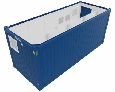 Konteinerinė sanitarinė WC patalpa "Containex" 20' (13 m²)