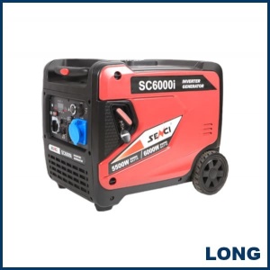(5,5 kW) Benzininis elektros generatorius "SC6000i" (230V vienfazis) komp.
