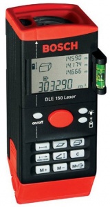 Lazerinis nuotolių (atstumų) matuoklis "Bosch DLE 150"