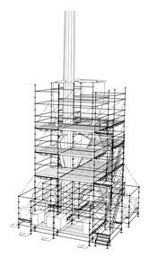 Pleištiniai-moduliniai pastoliai "PERI UP Rosett"