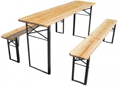 Baldų komplektas (stalas ir 2 suolai)